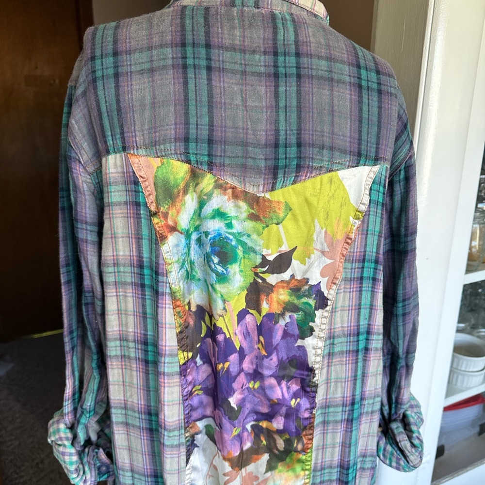 Aratta Multicolor Plaid Long Jacket - image 6